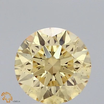 Round 2.02ct Fancy Intense Yellow VS2 IGI Loose  Lab Grown Diamond - Image 1 of 3