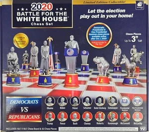 Juego de ajedrez Battle For The White House 2020 republicanos vs demócratas - Trump - Nuevo - Imagen 1 de 3
