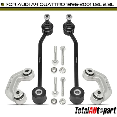 Kit de 4 eslabones estabilizadores de barra estabilizadora delanteros y traseros Audi A4 Quattro 1996-2001 Foto 1 de 4