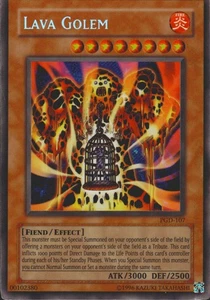Lava Golem PGD-107 Secreto Ilimitado Raro Guardián Faraónico YuGiOh! Tarjeta LP - Imagen 1 de 2