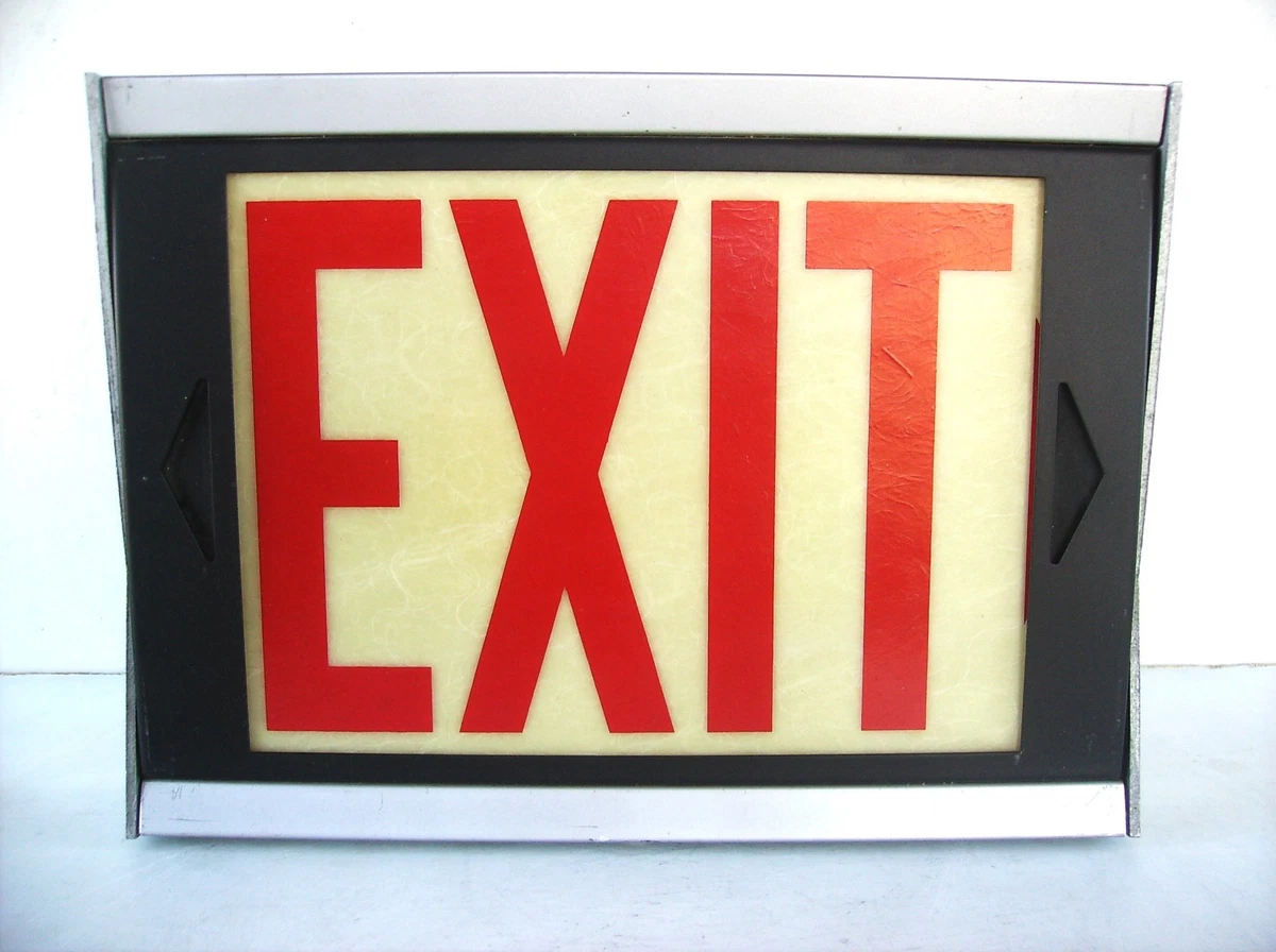 Metal Industrial Exit Signs for sale | eBay