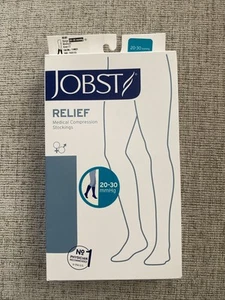 JOBST Relief Compression Knee High 15-20 mmHg Closed Toe Beige Medium Petite - Picture 1 of 5