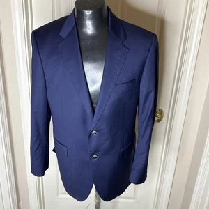 Coppley 1883 Men’s Loro Piana Super 130’s Blue 2 Butt Sport Coat 42R PICK STICTH - Picture 1 of 4