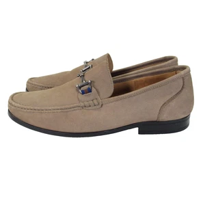 14th Union Loafer Shoes Mens Size 13M Suede Leather Bit Moc Toe Slip On Dress - Picture 1 of 17
