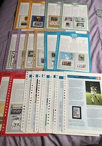 1986 World Cup Souvenir Portfolio St Vincent Stamp Series - Picture 1 of 8