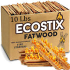 Eco-Stix Fatwood Fire Starter Kindling Firewood Sticks – 100% Natural - 10 Pound