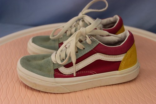 Scarpe da parete Vans Off The Wall Bambini 13 Sneakers Low Top Multicolore Scamosciato Lacciate Casual