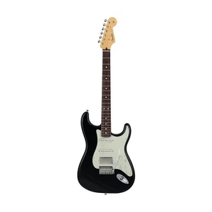Fender Japan Hybrid II Stratocaster HSS Electric Guitar, RW FB, Black - Picture 1 of 7