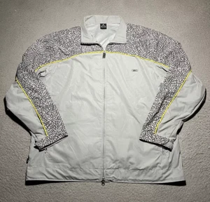 Vintage Nike Jordan Jacket Mens XL Elephant Print Air Force 1 AF-1 Full Zip Logo - Picture 1 of 10