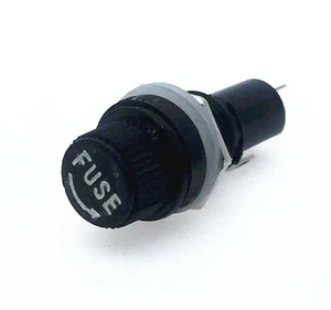 2x Panel Mount Fuse Holder 5x20mm 10A 250V AC 15A 125V AC - Picture 1 of 3