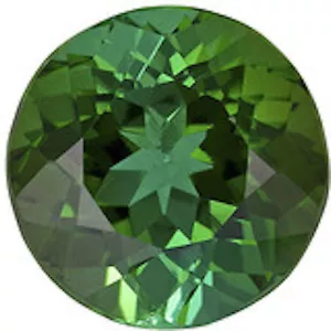 Lab Created Spinel Green Tourmaline Round Faceted Loose Gemstones (3mm - 15mm) - Picture 1 of 1