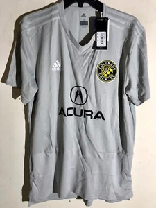 ADIDAS MLS COLUMBUS CREW SC GREY TEAM TRAINING JERSEY XS - Picture 1 of 2