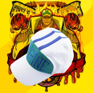 UNA PIEZA Gorra de Béisbol Azul Marino Almirante Akainu Sakazuki Marina Sombrero Disfraz con disfraces - Imagen 1 de 6