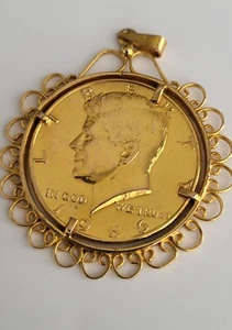 1966 Gold Color Half Dollar -  free shipping - Picture 1 of 6