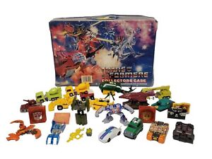 Transformers Figure LOT w 1984 Carrying Case Bandai Takara Hasbro 1980s to 2000s