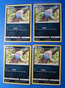 4x Inkay 118/214 Pokemon card SM Unbroken Bonds common NM - Picture 1 of 1