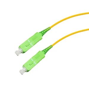 SC APC to SC APC Singlemode Simplex 9/125 Fiber Optic Jumper Patch Cable 1M - Picture 1 of 3
