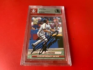 Jim Thome HOF 1992 Ultra Rookie Card Signed Auto Beckett BAS - Bild 1 von 2
