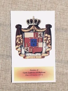 Carlo Ludovico di Borbone e Casa d'Este Modena Famiglia nobile Stemma Nobiltà - Imagen 1 de 1