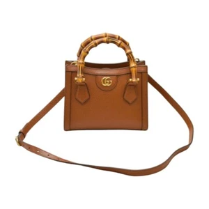 GUCCI Bamboo Diana Small Tote Handtasche Schultertasche 2 Way Crossbody Braun - Bild 1 von 14