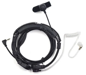 Auriculares Micrófono Garganta Ajustable Dedo PTT para Motorola TLKR T60 T80 Nuevo - Imagen 1 de 8