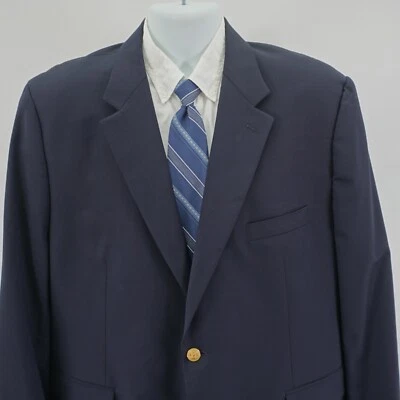 Lauren Ralph Lauren Wool Blue 2 Gold Button Blazer 46L / Slim 48L - Image 1 of 4