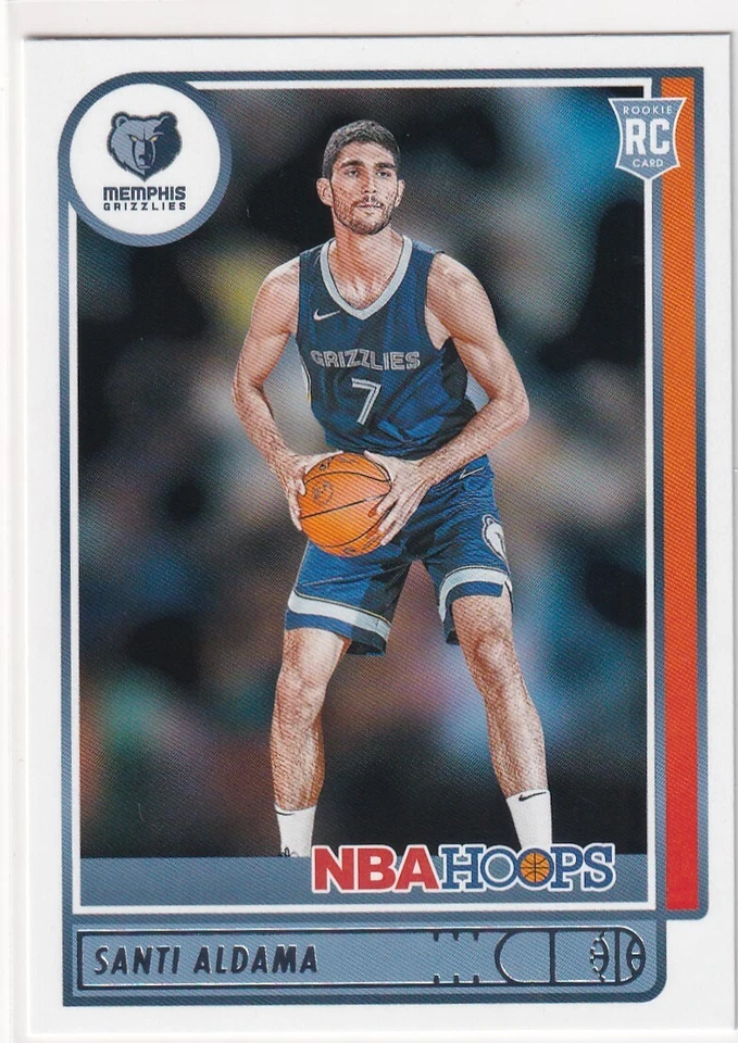 2021-22 NBA HOOPS RC SANTI ALDAMA MEMPHIS GRIZZLIES ROOKIE JC-1875 - Image 1 of 1