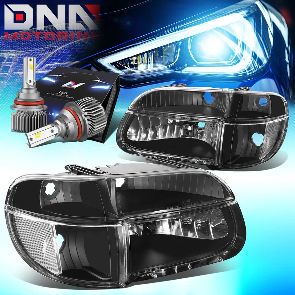 FAROS ESQUINEROS PARA EXPLORER/MONTAINEER 1995-2001 CON KIT LED ESTILO DELGADO NEGRO Foto 1 de 4