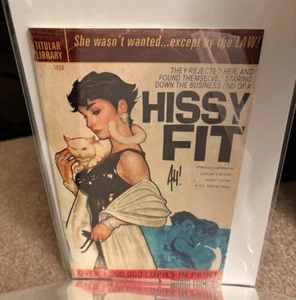 Adam Hughes Hissy Fit Sketchbook, signed on the cover, stored in a mylar bag - Picture 1 of 1