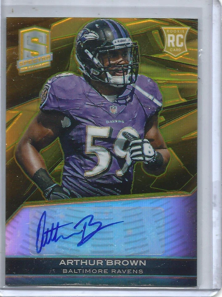 Arthur Brown 2013 Panini Spectra Gold Autograph Rookie #05/10 - Image 1 of 1