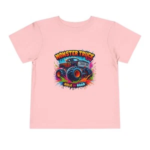 Monster Truck Toddler Tee, Fun Children's Apparel, Birthday Gift, Playtime - Picture 1 of 25