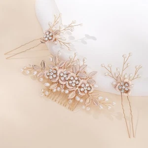 3pcs headdress wedding dress antique pin alloy headband,art hair accessories - Imagen 1 de 1