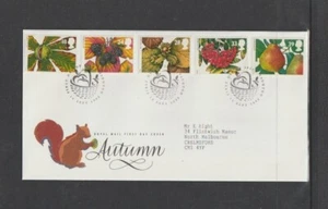 GB 1993 SG1779-83 5v Set Bureau FDC+Insert-The Four Seasons-Otoño-ver 2 fotos - Imagen 1 de 2