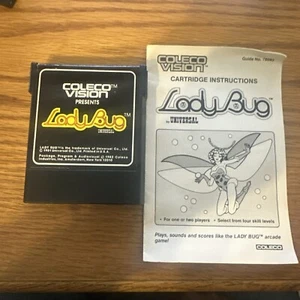Lady Bug Colecovision Cartridge & Manual - Picture 1 of 1