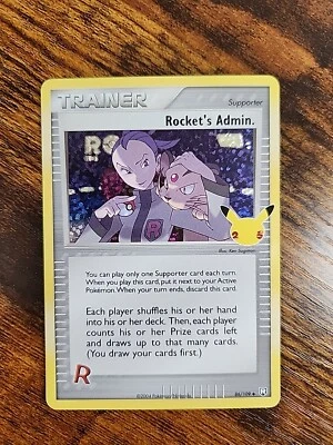 Rocket's Admin - 86/109 Celebrations Classic Collection - Pokemon TCG - Mint/NM - Image 1 of 2