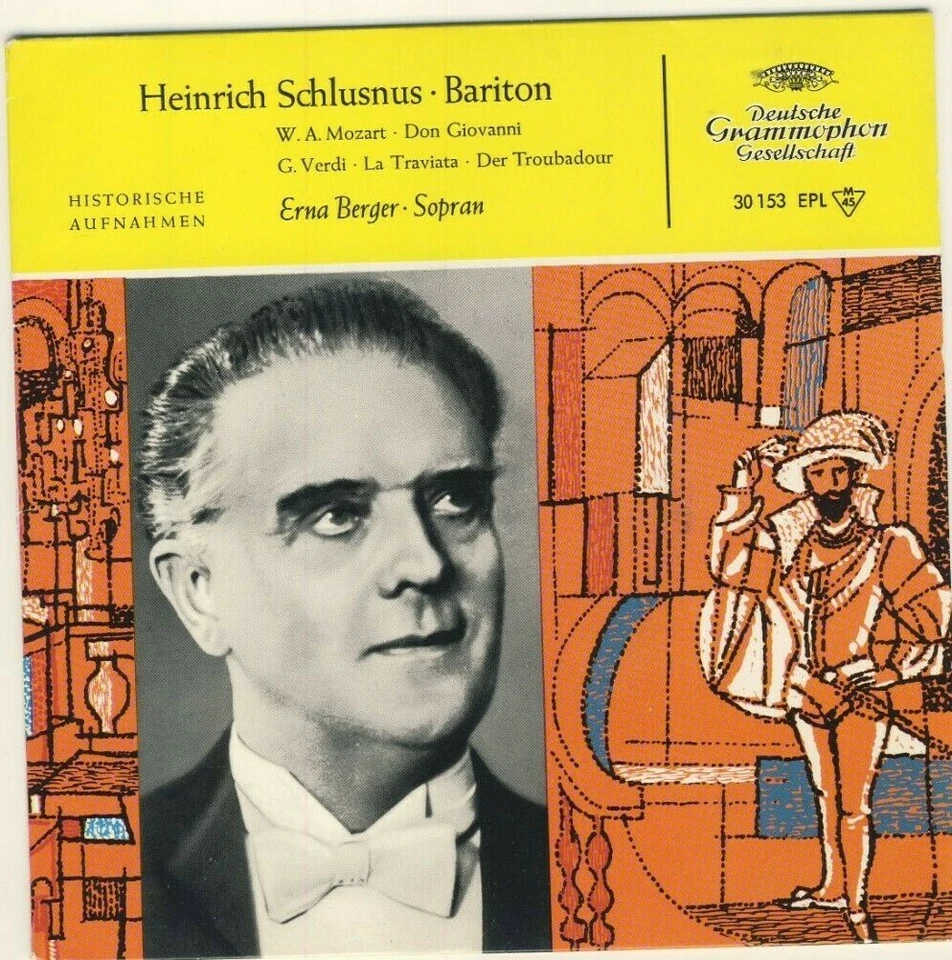 7'' Heinrich Schlusnus  - Erna Berger  - Historische Aufnahmen / VG++/ - Bild 1 von 1