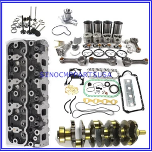 4JG1 Engine Rebuild Kit / Crankshaft / Cylinder Head For Isuzu Engine NON-TURBO - Picture 1 of 35