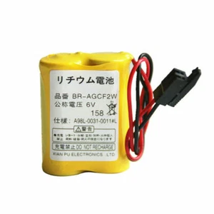 BR-AGCF2W 6V 2200mAh PLC Fanuc System Battery A98L-0031-0011 with Plug - Picture 1 of 4