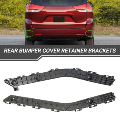 For 2011 2020 Toyota Sienna Rear Bumper Cover Retainer Brackets Left Right Pair Foto 1 de 4