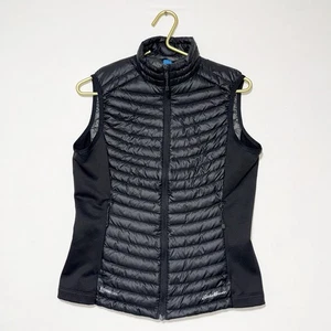 Eddie Bauer Vest Womens Small Black StormDown 800 Puffer Goose Down Zip Jacket - Picture 1 of 12