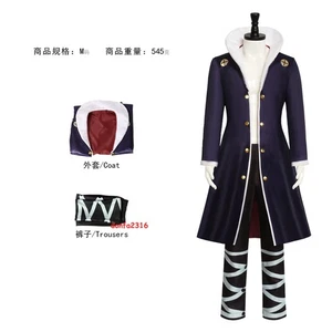 Hunter×hunter Chrollo Lucilfer Cosplay Costume Coat Trousers Outfit Halloween - Picture 1 of 3