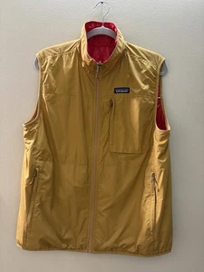 Patagonia Full Zip Reversible Crankset Vest Red Gold Lightweight Men’s OS - Bild 1 von 11