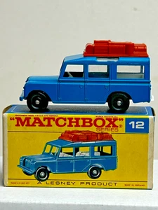 Matchbox No. 12 Land Rover with F-Type Original Box, Nice - Picture 1 of 15