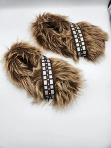 Zapatillas Pies Chewbacca Star Wars Disney Wookie Marrón BONITO ESTADO Talla 8/9 - Imagen 1 de 8