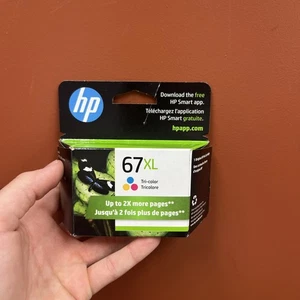 New HP 67XL High Yield Tri-Color Original Ink Cartridge (3YM58AN) Exp Nov 2026 - Photo 1/2