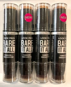 KAUFEN SIE 1, ERHALTEN SIE 1 @ 20 % RABATT (fügen Sie 2 hinzu) Hard Candy BARE IT ALL Foundation & Concealer Stick - Bild 1 von 9