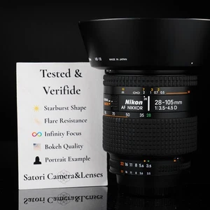 [Serviced & Tested]Nikon AF Nikkor 28-105mm F3.5-4.5 D Half Macro Mode - Picture 1 of 18