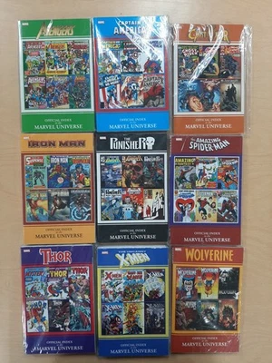 Conjunto Completo Índice Oficial del Universo Marvel Lote de Tapa blanda TPB Digest Foto 1 de 4