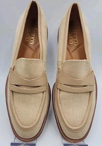 FRANCO SARTO Edith 2 Penny Loafer Women's Size US 8M Natural Beige Slip Ons - Picture 1 of 7
