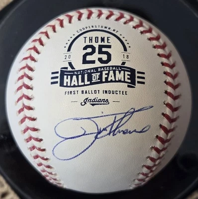 Jim Thome Signed Rawlings Baseball JSA Autographed HOF RARE Logo Indians - Image 1 of 4